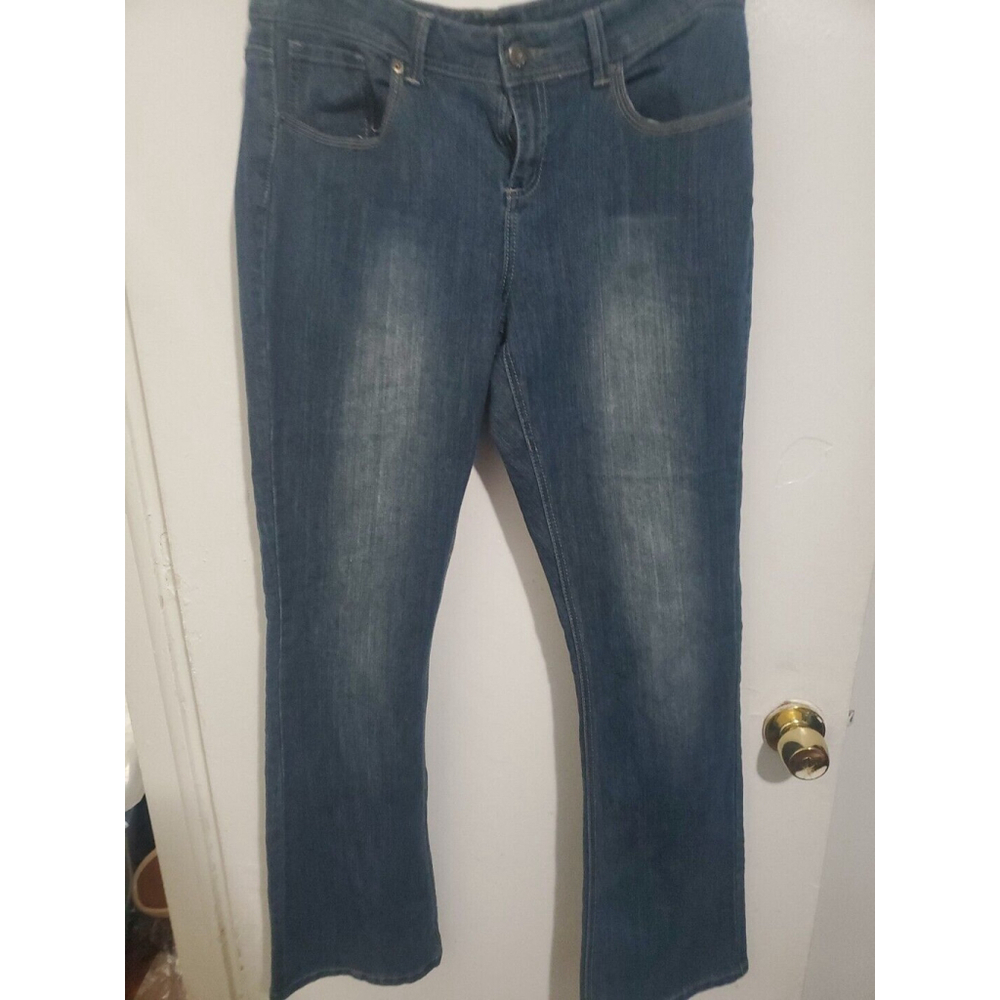 Jane Doe Jeans Wide Flare Leg Dark Denim Size 13